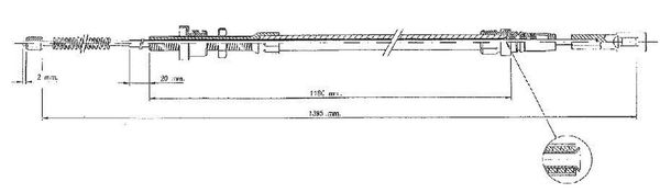 Cavo freno LPR C0091B