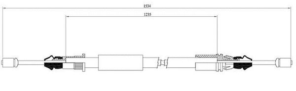 Cavo freno LPR C0108B