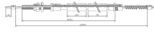 Cavo freno LPR C0109B