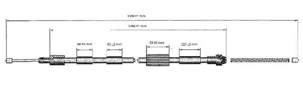 Cavo freno LPR C0124B