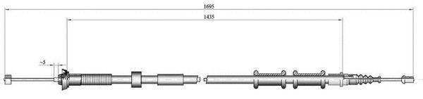 Cavo freno LPR C0180B