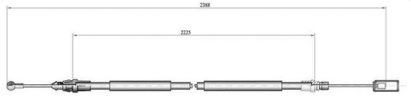 Cavo freno LPR C0213B