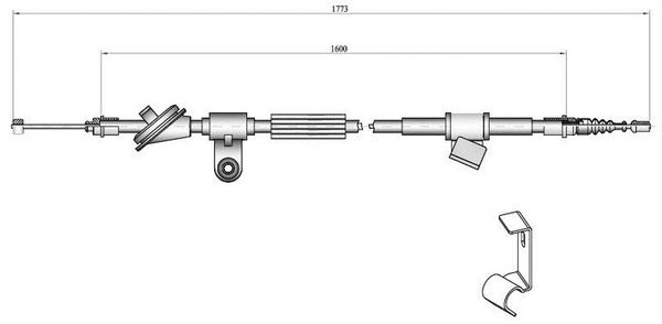 Cavo freno LPR C0347B