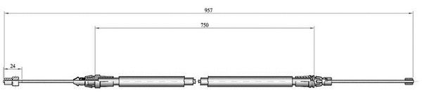 Cavo freno LPR C0348B