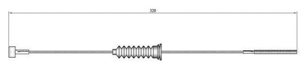 Cavo freno LPR C0587B