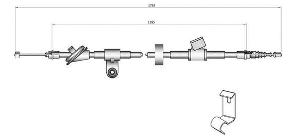 Cavo freno LPR C0758B