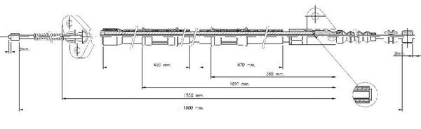 Cavo freno LPR C0846B