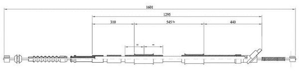 Cavo freno LPR C0870B