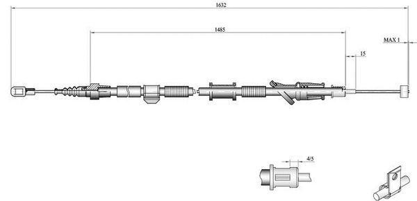 Cavo freno LPR C0917B