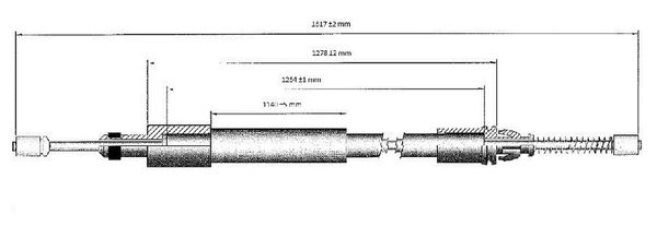 Cavo freno LPR C0975B