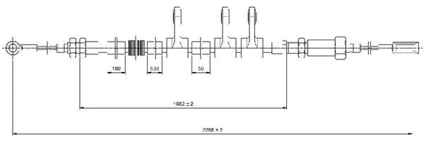 Cavo freno LPR C0984B