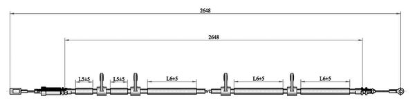 Cavo freno LPR C0990B