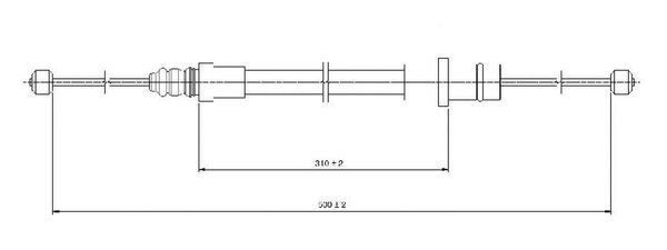 Cavo freno LPR C0994B