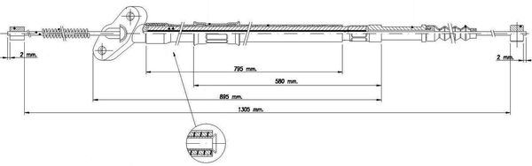 Cavo freno LPR C1219B