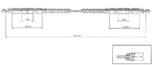 Cavo freno LPR C1256B