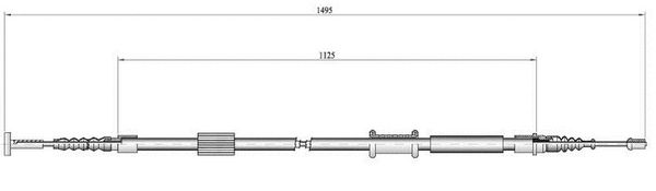 Cavo freno LPR C1448B