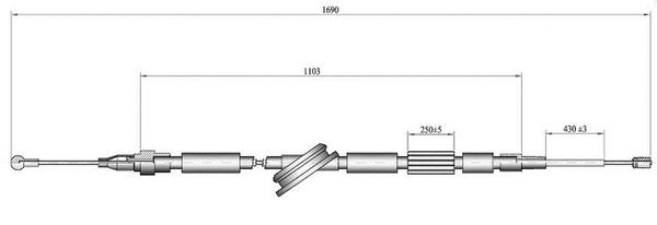 Cavo freno LPR C1519B