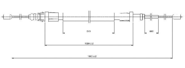 Cavo freno LPR C1685B