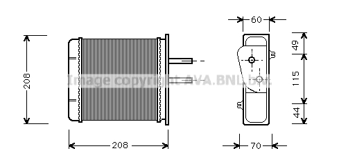 Radiatore del riscaldamento AVA QUALITY COOLING FTA6150