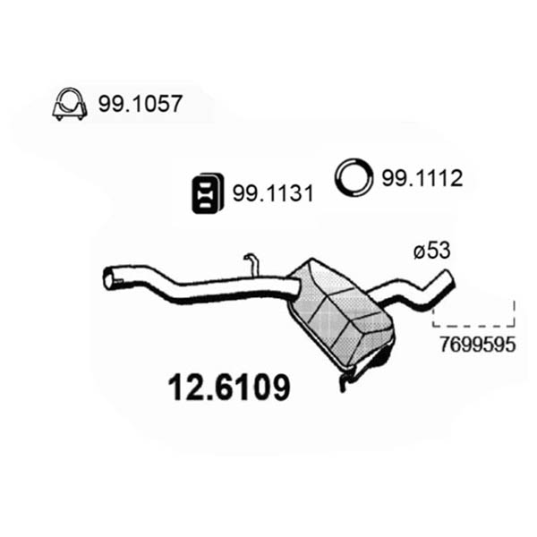 12.6109 S C FIAT TIPO 2.0ie 16V 1991-02