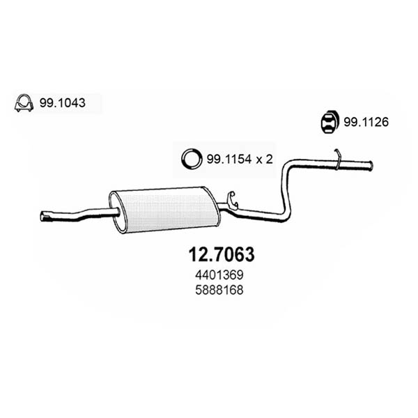 12.7063 S P FIAT RITMO 60IS/D RONDA 1.2