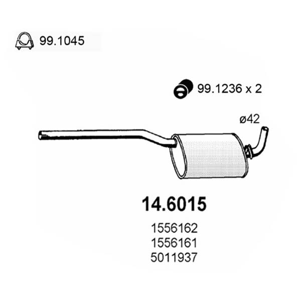 14.6015 S C FORD ESCORT 1.1-1.3 75