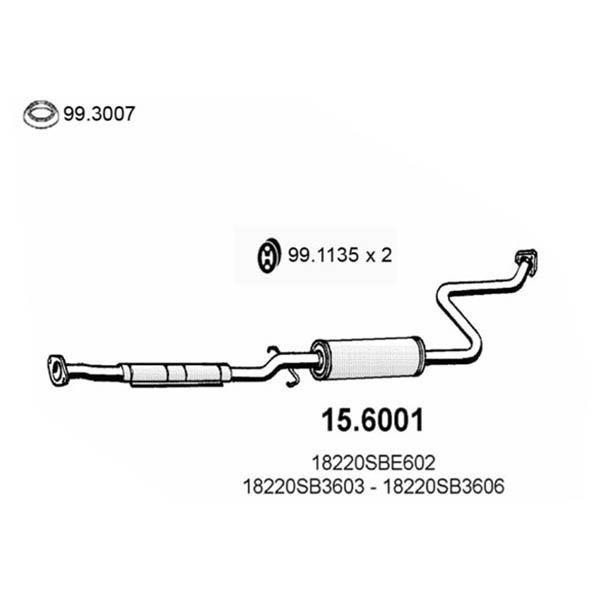 15.6001 S C HONDA CIVIC 1.2-1.3-1.5 12/