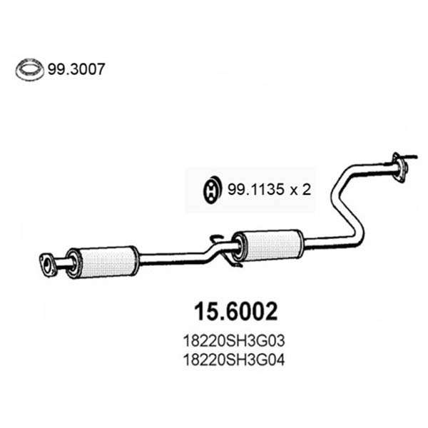 15.6002 S C HONDA CIVIC 1.3-1.4 2/3 Vol