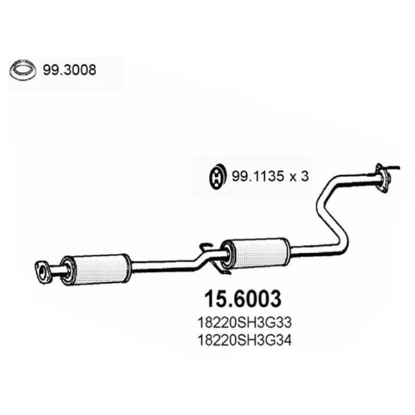 15.6003 S C HONDA CIVIC 1.6i 16V 130 HP