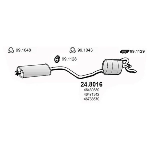 24.8016 GR S LANCIA Y 1.1i 1.2i 1.216V