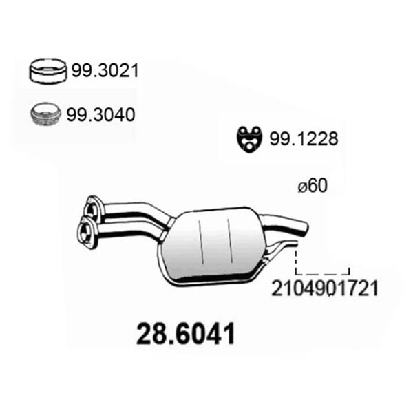 28.6041 S C MERCEDES E280 (W210) 06/95-