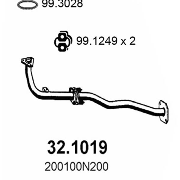 32.1019 T A NISSAN ALMERA 1.6i 5/96