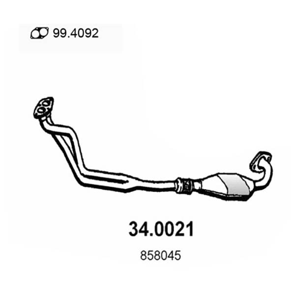 34.0021 CAT OPEL OMEGA 2.0i 8 V 16V 4/9