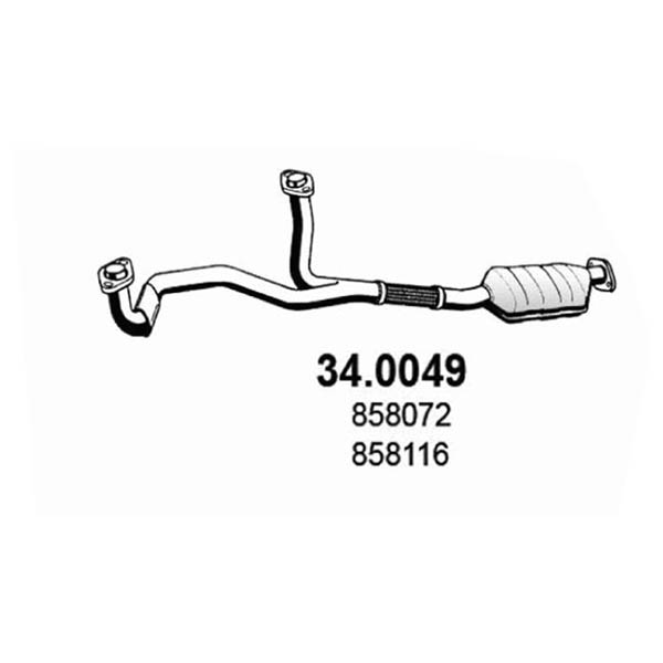 34.0049 CAT OPEL VECTRA B 2.5i V6 24V 1