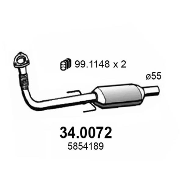 34.0072 CAT OPEL VECTRA C 2.0 2.2 DTi S