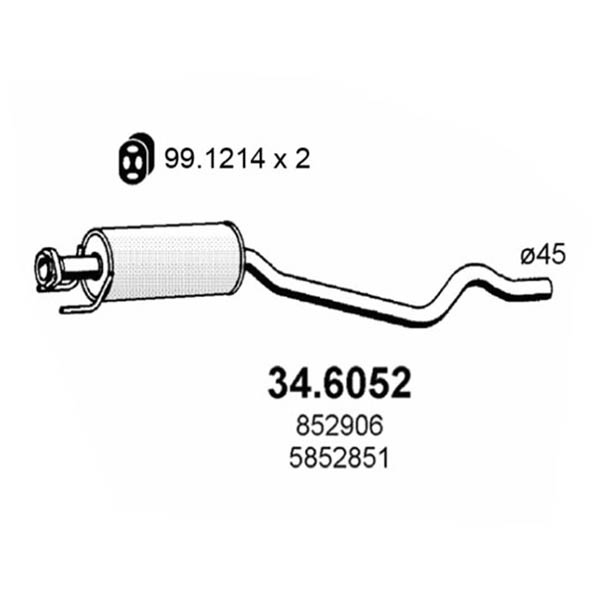 34.6052 S C OPEL ASTRA 1.4-1.6-1.8 91