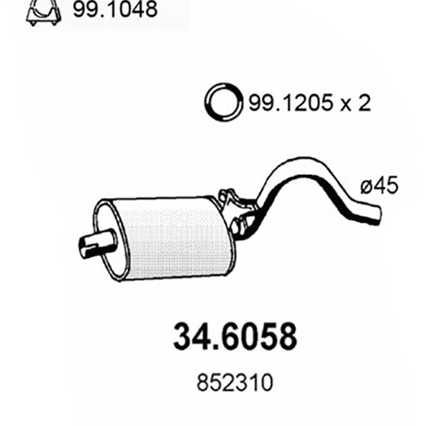 34.6058 S C OPEL ASCONA 1.2-1.6-1.9 DAL