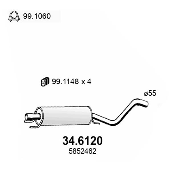 34.6120 SC OPEL ASTRA H 1.9 CDTi 08/20