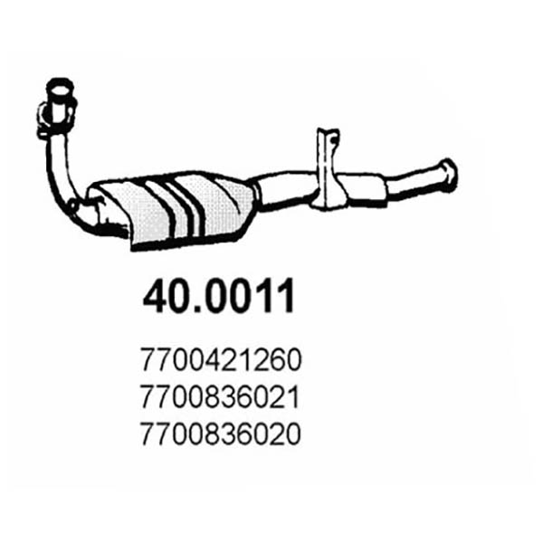 40.0011 CAT RNLT MEGANE 1.4i 1.6i 3/96