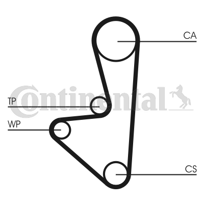 Cinghia di distribuzione CONTITECH CT718