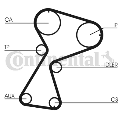 Cinghia di distribuzione CONTITECH CT949