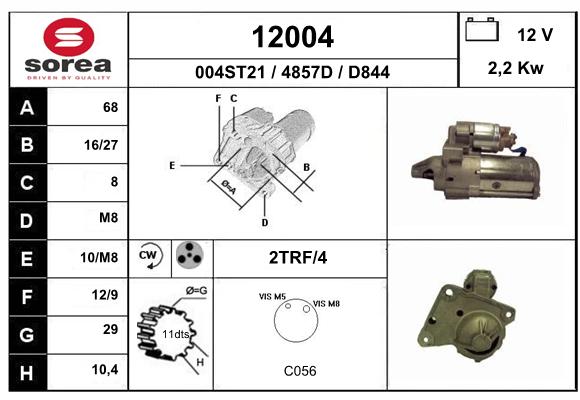 Motorino d'avviamento SEEAC 4857D