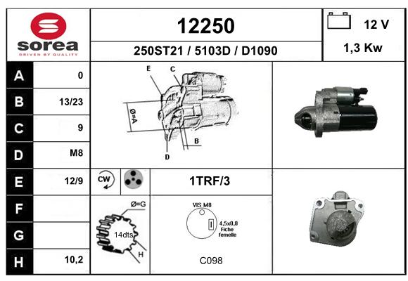 Motorino d'avviamento SEEAC 5103D