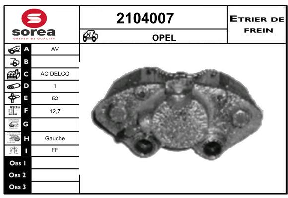 Staffa de freno SEEAC 4104007