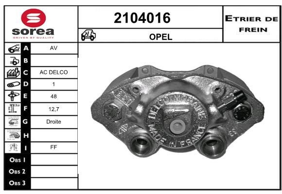 Staffa de freno SEEAC 4104016