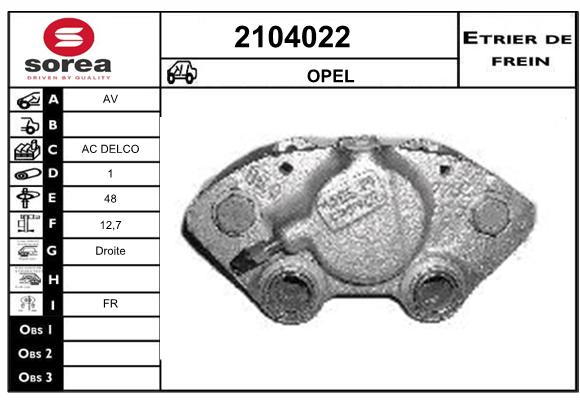 Staffa de freno SEEAC 4104022