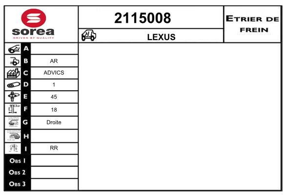 Staffa de freno SEEAC 4115008