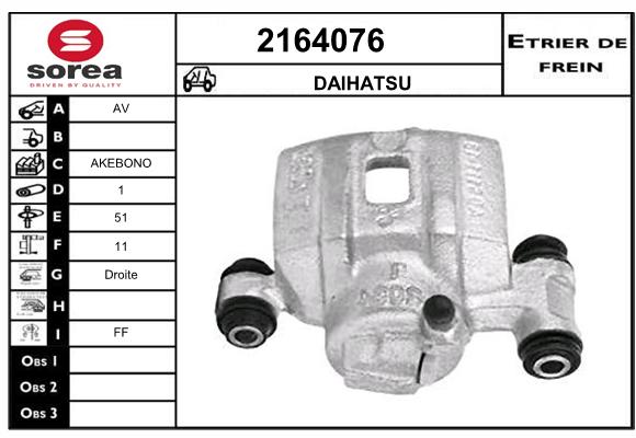 Staffa de freno SEEAC 4164076