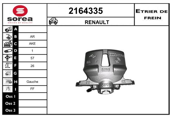 Staffa de freno SEEAC 4164335