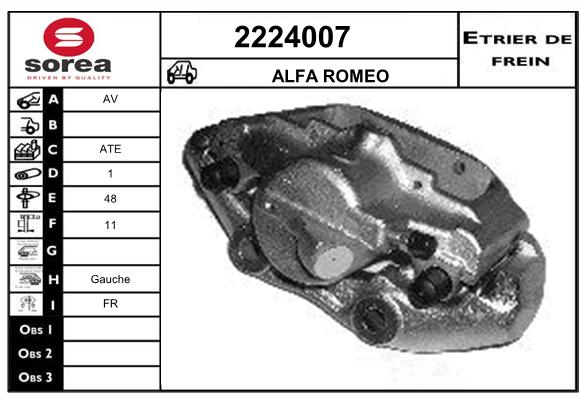 Staffa de freno SEEAC 4224007